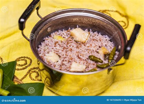 Indonesian Rice Based Nasi Liwet Traditional Food Stock Image Image