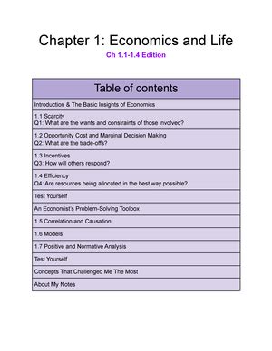 Microeconomics Eco Ch Chapter Economics And Life Ch