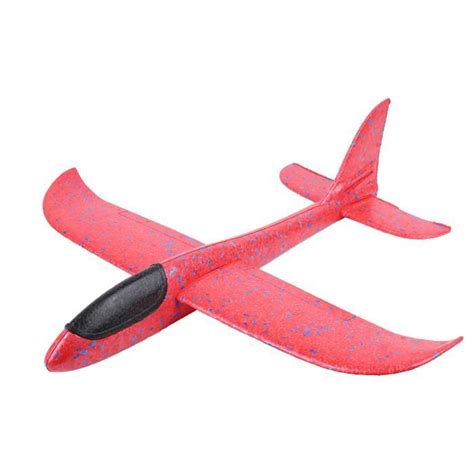 Planeur Jouet Cm Mini Mousse Jetant Avion Volant Pour Enfant Rouge