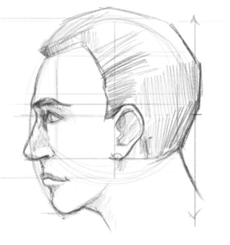 How To Draw Female Face Side View