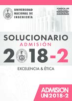 Solucionario Examen De Admisi N Uni Ii Solucionarios Examen De