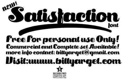 Download Satisfaction font | fontsme.com