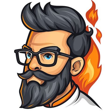 El Logotipo De La Cara Del Chef De Dibujos Animados Vector Premium