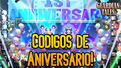 Códigos de Aniversário Guardian Tales YouTube