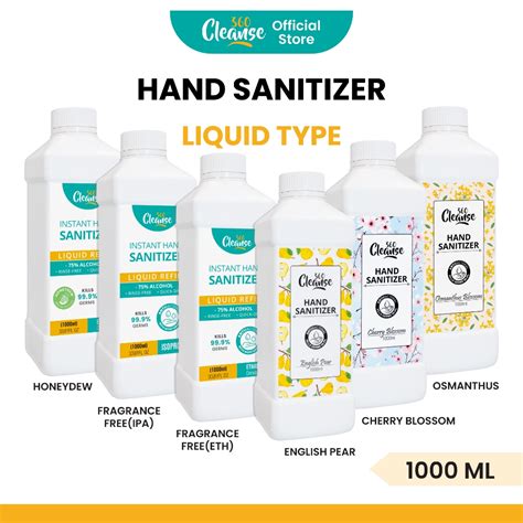 Cleanse360 Hand Sanitizer 75 Alcohol Liquid Spray Refill 1000ml