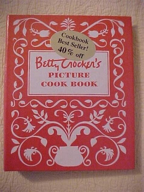 1998 Betty Crocker S Picture Cook Book Red And White Cover Facsimile Edition Ebay