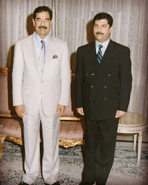 Saddam With His Son Qusay