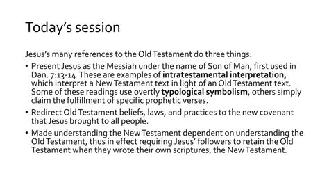 Jesus And The Old Testament Ppt Download