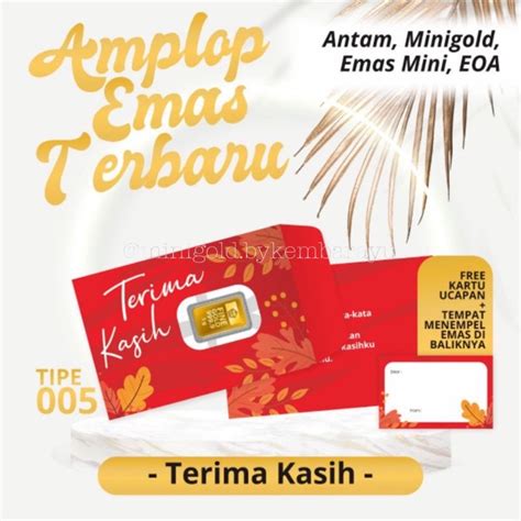 Jual Amplop Antam Hartadinata Hrta Micro Gold Minigold Emas