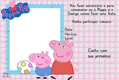 Convite Peppa Pig Ideias Para Voc Se Inspirar