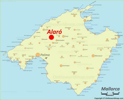 Alaró Map | Mallorca, Spain | Detailed Maps of Alaró