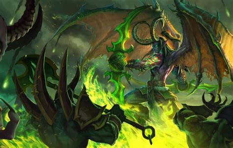 Wallpaper The Game Battle Illidan The Demon Wow Stormrage