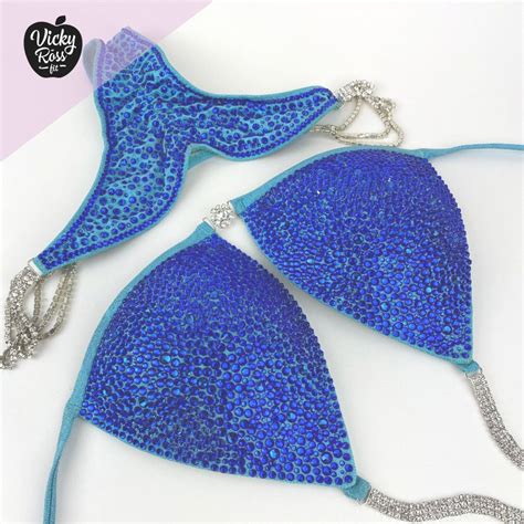 Tiffany Blue Sapphire Bikini Competition NPC Bikini Vicky Ross Fit