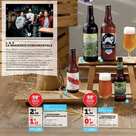 Promo Bière Blonde Triple Belgian Ale Lbf 8 Bière Breiz ile Rhum Citron 5 6 chez Super U