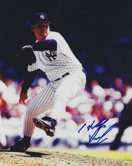 AUTOGRAPHED HIDEKI IRABU 8x10 New York Yankees Photo - Main Line Autographs