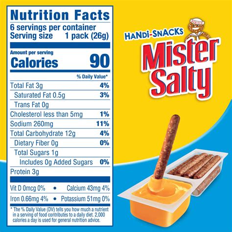 Handi Snacks Mister Salty Pretzels N Cheese Dip 6 092oz Packs Buy