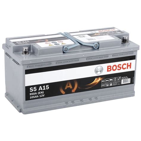 BOSCH S5 AGM 105AH 950A R Original Bg