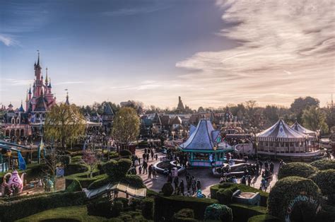 Premium Photo | Landscape of disneyland paris park