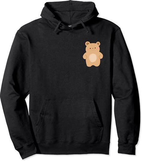 Cute Little Teddy Bear Graphic Pullover Hoodie Uk Fashion