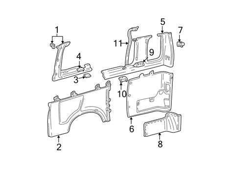 Ford E-250 Interior Quarter Panel Trim Panel (Front). PASSENGER SIDE, front, lower ...