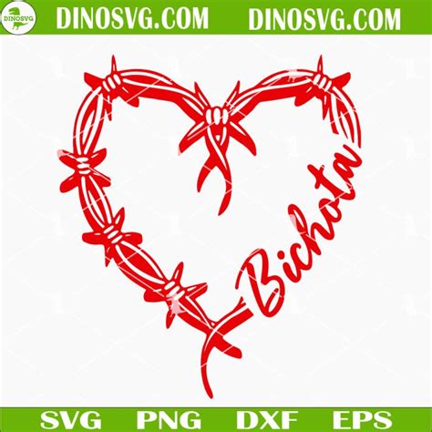 Bichota Heart Tattoo SVG, La Bichota SVG, Karol G SVG PNG DXF EPS - DinoSvg