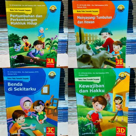 Jual Buku Teks Tematik Terpadu Kurikulum 2013 Revisi SD Kelas 3A S D 3H