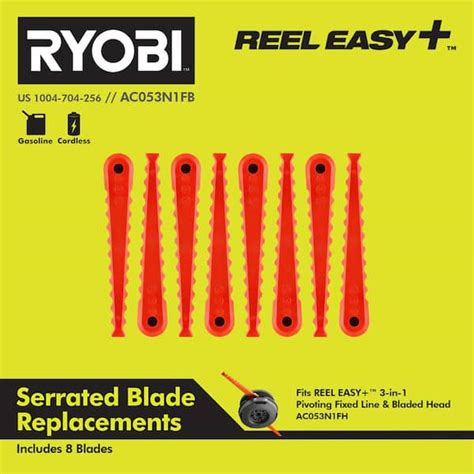 Reviews For Ryobi Reel Easy Serrated Blade Replacements Pack Pg