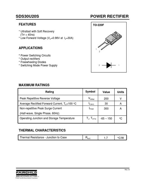 Sds U S Rectifier Datasheet Distributor Stock And Price