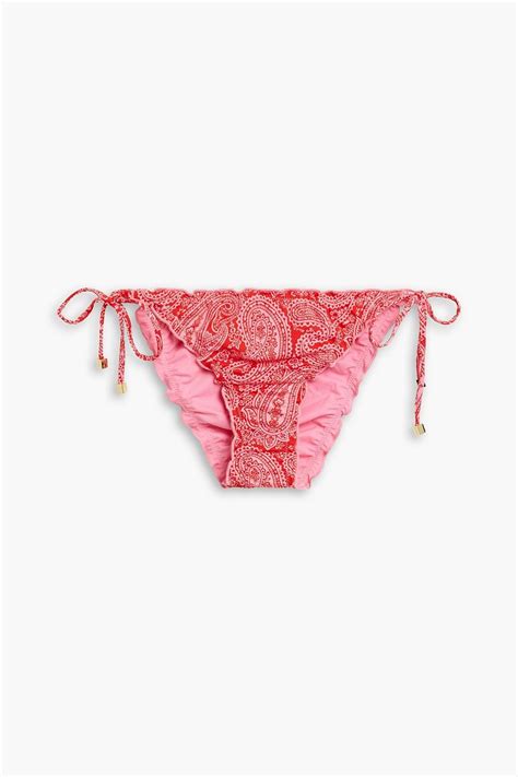 HEIDI KLEIN Reversible Paisley Print Low Rise Bikini Briefs THE OUTNET