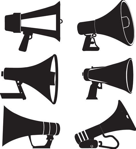 megaphone vector silhouette 31494786 Vector Art at Vecteezy