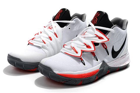 Nike Kyrie 5 White/Black/Red/Grey For Sale – The Sole Line