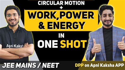 Work Power Energy In One Shot Jee Mains Neet Circular Motion