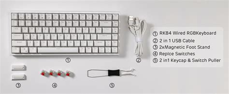 RK ROYAL KLUDGE RK84 Wired RGB 75 Hot Swappable Mechanical Keyboard 84 Keys Tenkeyless TKL