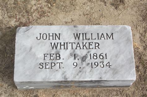 John William Whitaker 1861 1934 Find A Grave Memorial