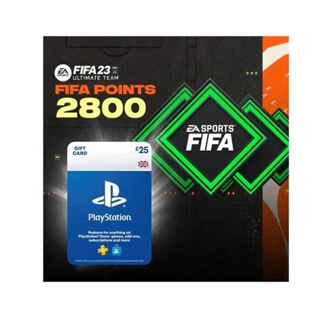 Fifa 23 FUT Ultimate Team 2800 Points PS5 PS4 25 Gift Card Stock