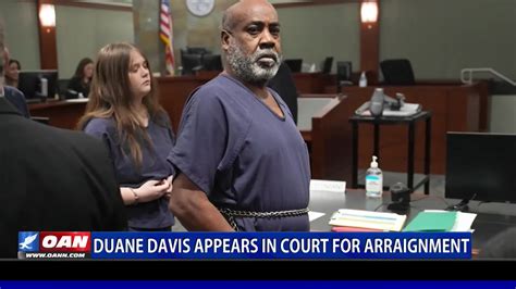 Duane Davis Appears In Court For Arraignment