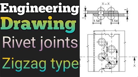 Triple Double Riveted Zigzag Lap Joint Free Hand Sketch YouTube