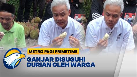 Momen Ganjar Makan Durian Langsung Dari Pohonnya Di Wonosobo Youtube