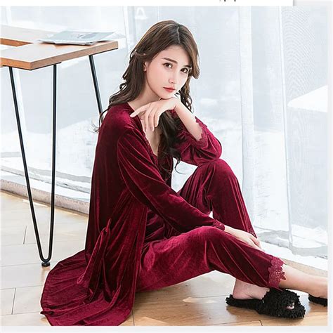 Ecowalson Velvet Pajamas Suits Women S Camisole Pajamas Night Skirt