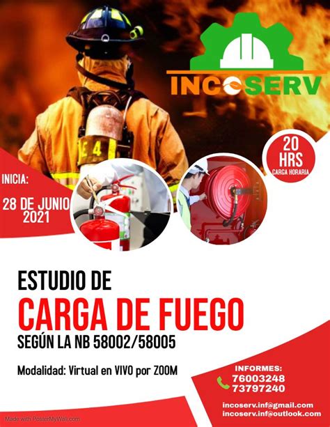 Curso Virtual Estudio De Carga De Fuego Nb Sippci Incoserv