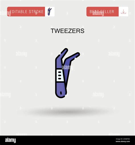 Tweezers Simple Vector Icon Stock Vector Image Art Alamy