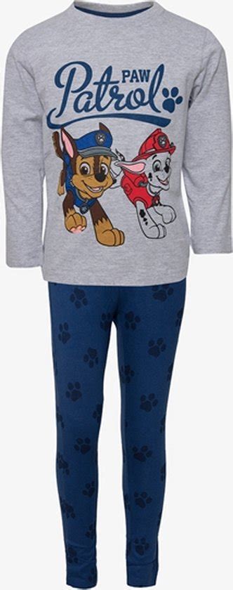 Paw Patrol Kinder Pyjama Blauw Maat 98 104 Bol