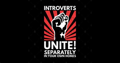 Introverts Unite Separately Introverts Unite Separately Sticker