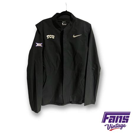 Nike Tcu Golf Team Exclusive Mock Collar Rain Jacket Fans Vintage