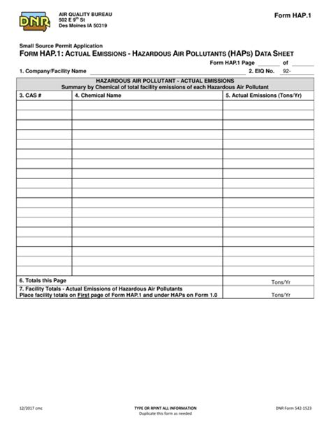 Form Hap1 Dnr Form 542 1523 Fill Out Sign Online And Download