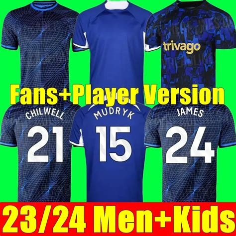 2023 2024 Nkunku Jackson CFC Soccer Jerseys Disasi 22 23 24 Enzo