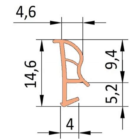 Уплотнитель контурный для межкомнатных дверей DEVENTER, черный RAL 9004 ...