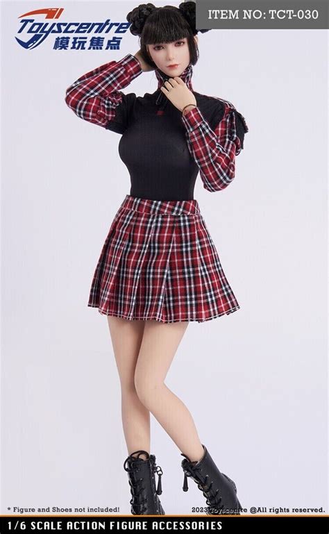 Plaid Top Skirt Underwear Set For Phicen Verycool Hot Toys Female Figure Ebay