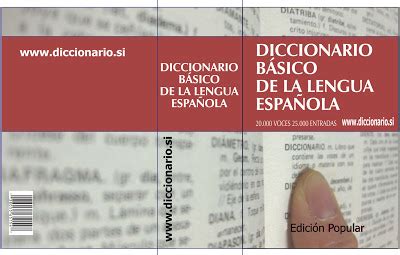 Diccionario Espa Ol Dise O De La Portada Del Diccionario B Sico De La