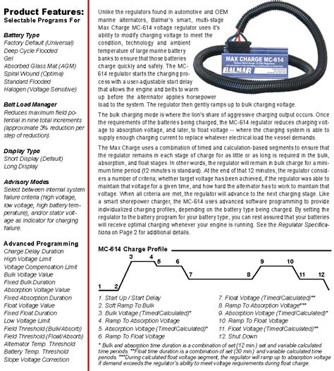 Balmar Max Charge Mc 614 Regulator